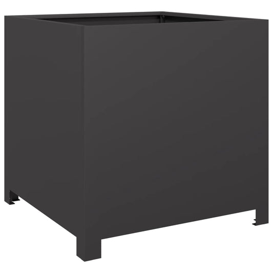 Garden Planter Black 50x50x50 cm Steel Garden Planter Black 50x50x50 cm Steel