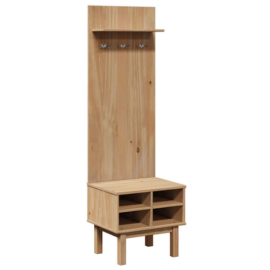 Hall Unit "OTTA" 50x40x160 cm Solid Wood Pine Hall Unit "OTTA" 50x40x160 cm Solid Wood Pine
