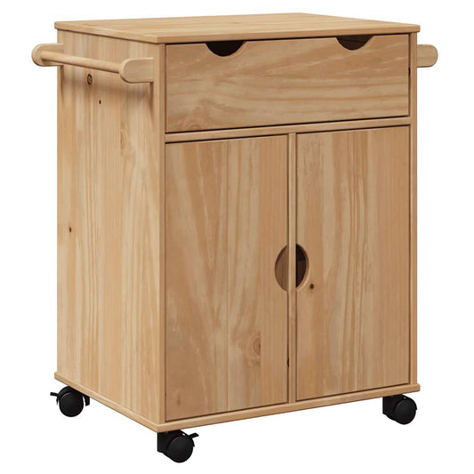 Kitchen Trolley "OTTA" 59x45x80 cm Solid Wood Pine Kitchen Trolley "OTTA" 59x45x80 cm Solid Wood Pine