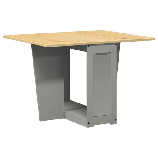 Butterfly Dining Table Foldable "Corona" Grey Solid Wood Pine Butterfly Dining Table Foldable "Corona" Grey Solid Wood Pine