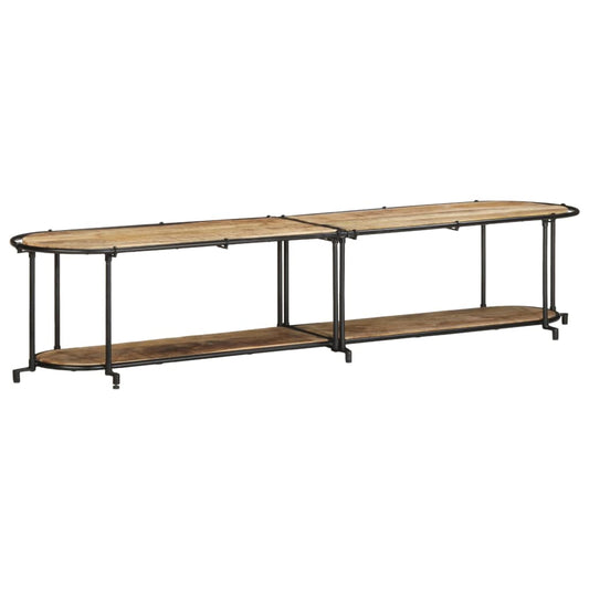 TV Cabinet 200x42x40 cm Solid Wood Rough Mango TV Cabinet 200x42x40 cm Solid Wood Rough Mango