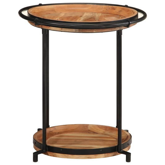 Side Table Ø55x60 cm Solid Wood Acacia Side Table Ø55x60 cm Solid Wood Acacia