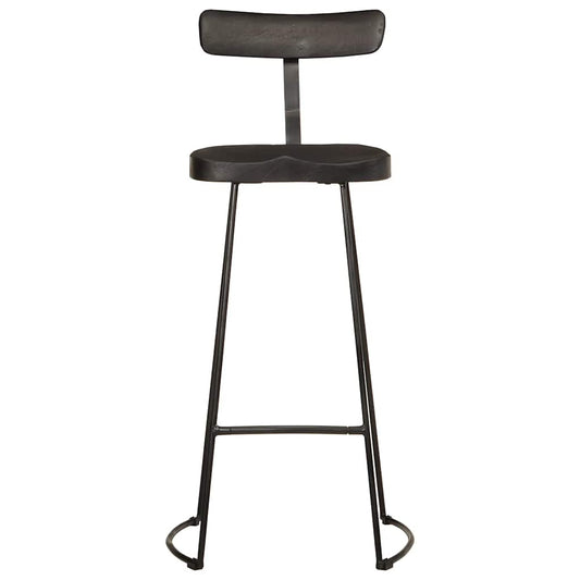 Bar Stools 2 pcs Black 49x43x103 cm Solid Wood Mango Bar Stools 2 pcs Black 49x43x103 cm Solid Wood Mango