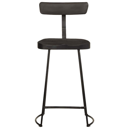 Bar Stools 2 pcs Black 49x43x88 cm Solid Wood Mango Bar Stools 2 pcs Black 49x43x88 cm Solid Wood Mango