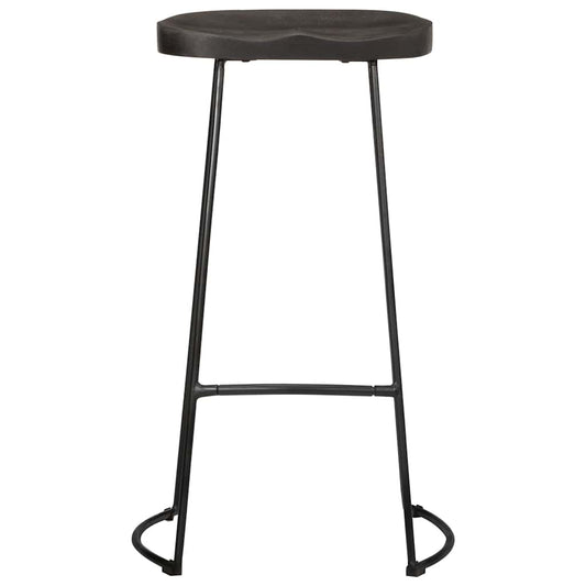 Bar Stools 2 pcs Black 45x40x78 cm Solid Wood Mango Bar Stools 2 pcs Black 45x40x78 cm Solid Wood Mango