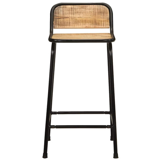 Bar Stools 4 pcs 46x35.5x80 cm Solid Wood Rough Mango Bar Stools 4 pcs 46x35.5x80 cm Solid Wood Rough Mango