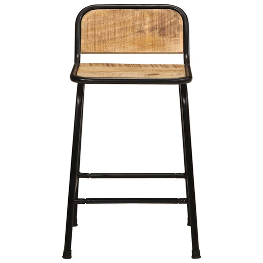 Bar Stools 4 pcs 46x35.5x70 cm Solid Wood Rough Mango Bar Stools 4 pcs 46x35.5x70 cm Solid Wood Rough Mango