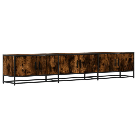TV Cabinet Smoked Oak 210x35x41 cm Engineered Wood TV Cabinet Smoked Oak 210x35x41 cm Engineered Wood