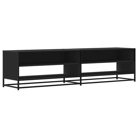TV Cabinet Black 180.5x40x46 cm Engineered Wood TV Cabinet Black 180.5x40x46 cm Engineered Wood