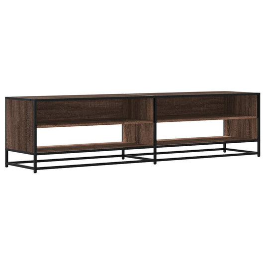 TV Cabinet Brown Oak 180.5x40x46 cm Engineered Wood TV Cabinet Brown Oak 180.5x40x46 cm Engineered Wood