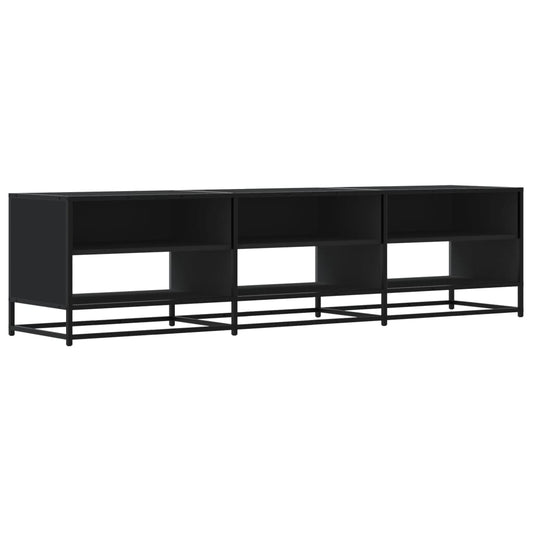 TV Cabinet Black 180x40x46 cm Engineered Wood TV Cabinet Black 180x40x46 cm Engineered Wood