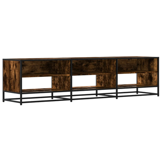 TV Cabinet Smoked Oak 180x40x46 cm Engineered Wood TV Cabinet Smoked Oak 180x40x46 cm Engineered Wood