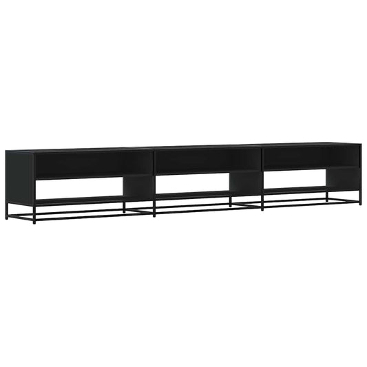 TV Cabinet Black 270x40x46 cm Engineered Wood TV Cabinet Black 270x40x46 cm Engineered Wood