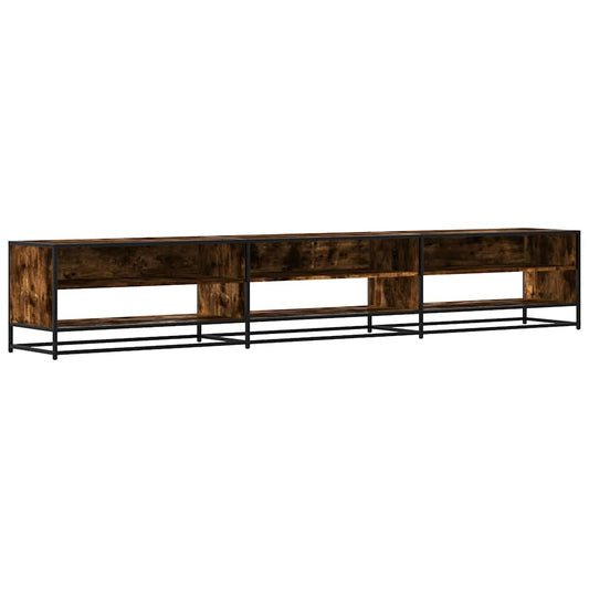 TV Cabinet Smoked Oak 270x40x46 cm Engineered Wood TV Cabinet Smoked Oak 270x40x46 cm Engineered Wood
