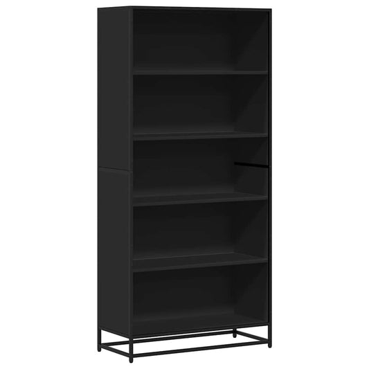 Bookcase Black 80.5x35x170.5 cm Engineered Wood Bookcase Black 80.5x35x170.5 cm Engineered Wood