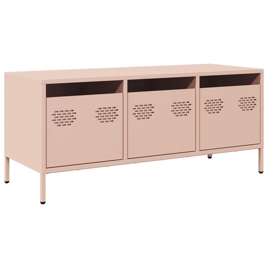 TV Cabinet Pink 101.5x39x43.5 cm Cold-rolled Steel TV Cabinet Pink 101.5x39x43.5 cm Cold-rolled Steel