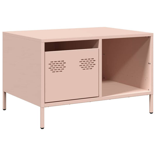 Coffee Table Pink 68.5x50x43.5 cm Cold-rolled Steel Coffee Table Pink 68.5x50x43.5 cm Cold-rolled Steel
