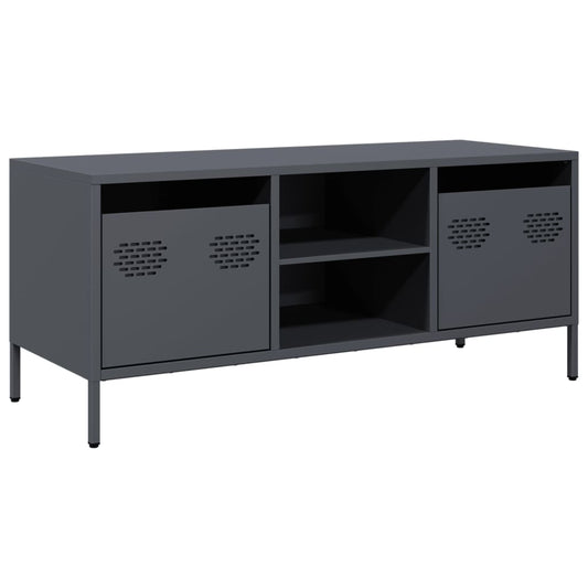 TV Cabinet Anthracite 101,5x39x43,5 cm Cold-rolled Steel TV Cabinet Anthracite 101,5x39x43,5 cm Cold-rolled Steel