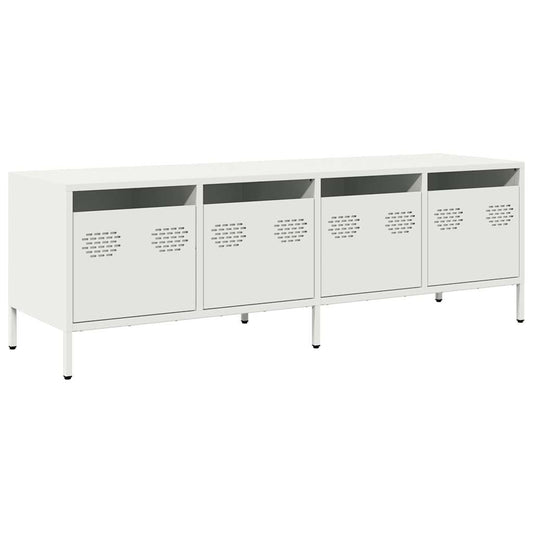 TV Cabinet White 135x39x43.5 cm Cold-rolled Steel TV Cabinet White 135x39x43.5 cm Cold-rolled Steel