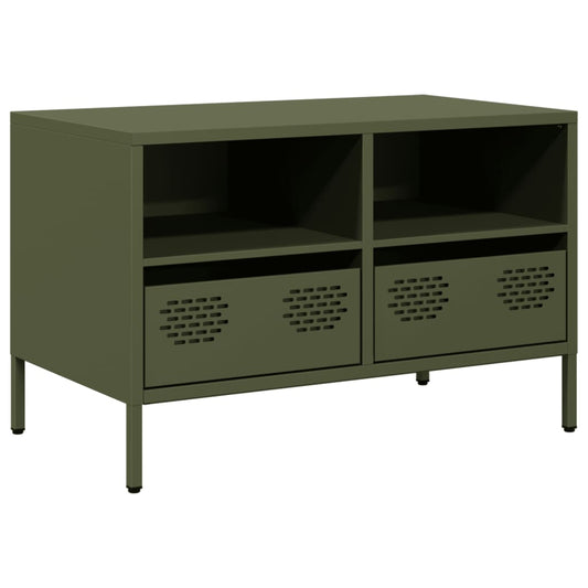 TV Cabinet Olive Green 68x39x43.5 cm Cold-rolled Steel TV Cabinet Olive Green 68x39x43.5 cm Cold-rolled Steel
