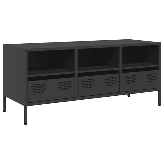 TV Cabinet Black 101,5x39x43,5 cm Cold-rolled Steel TV Cabinet Black 101,5x39x43,5 cm Cold-rolled Steel