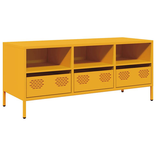 TV Cabinet Mustard Yellow 101.5x39x43.5 cm Cold-rolled Steel TV Cabinet Mustard Yellow 101.5x39x43.5 cm Cold-rolled Steel