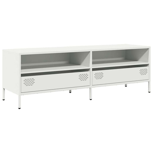 TV Cabinet White 135x39x43,5 cm Cold-rolled Steel TV Cabinet White 135x39x43,5 cm Cold-rolled Steel