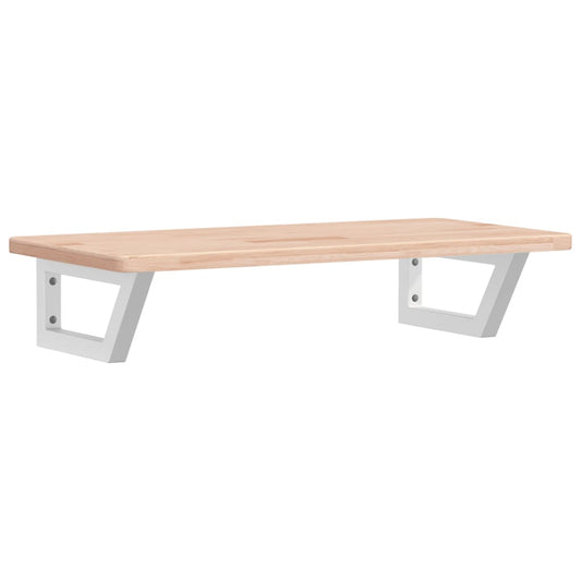 Basin Shelf Wall Mounted Steel and Solid Wood Oak Basin Shelf Wall Mounted Steel and Solid Wood Oak