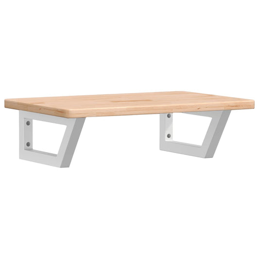 Basin Shelf Wall Mounted Steel and Solid Wood Oak Basin Shelf Wall Mounted Steel and Solid Wood Oak