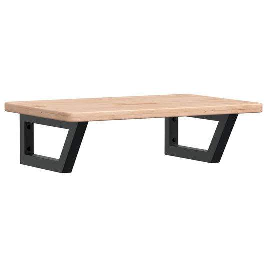 Basin Shelf Wall Mounted Steel and Solid Wood Oak Basin Shelf Wall Mounted Steel and Solid Wood Oak
