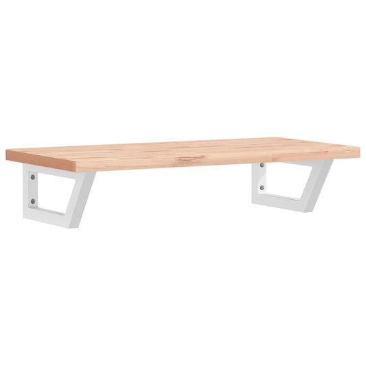 Basin Shelf Wall Mounted Steel and Solid Wood Beech Basin Shelf Wall Mounted Steel and Solid Wood Beech