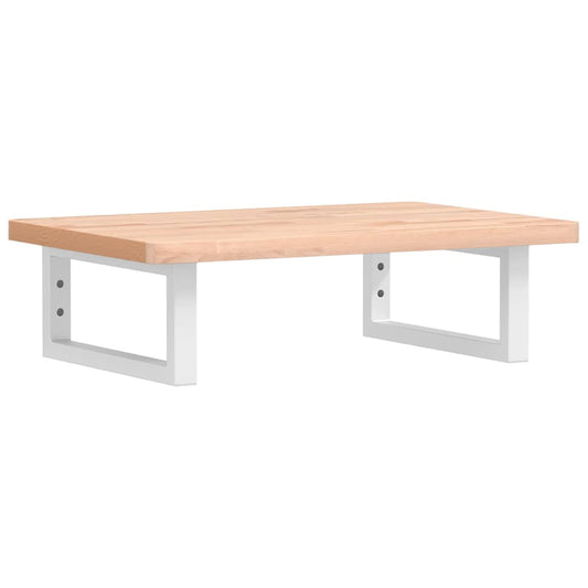 Basin Shelf Wall Mounted Steel and Solid Wood Beech Basin Shelf Wall Mounted Steel and Solid Wood Beech