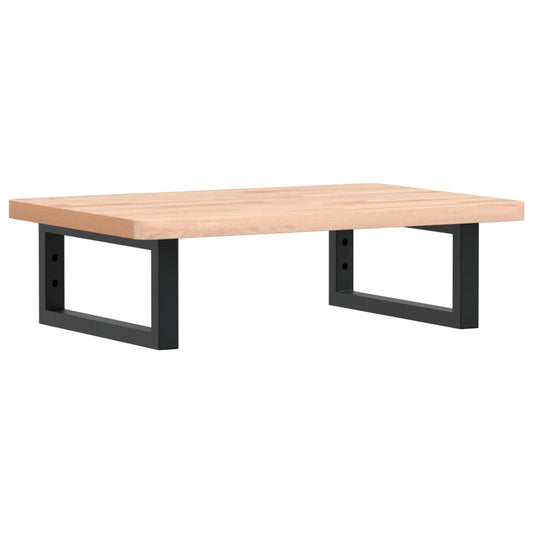 Basin Shelf Wall Mounted Steel and Solid Wood Beech Basin Shelf Wall Mounted Steel and Solid Wood Beech