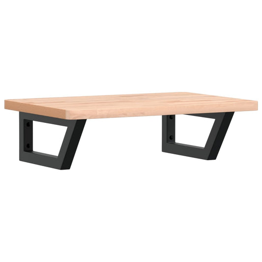 Basin Shelf Wall Mounted Steel and Solid Wood Beech Basin Shelf Wall Mounted Steel and Solid Wood Beech