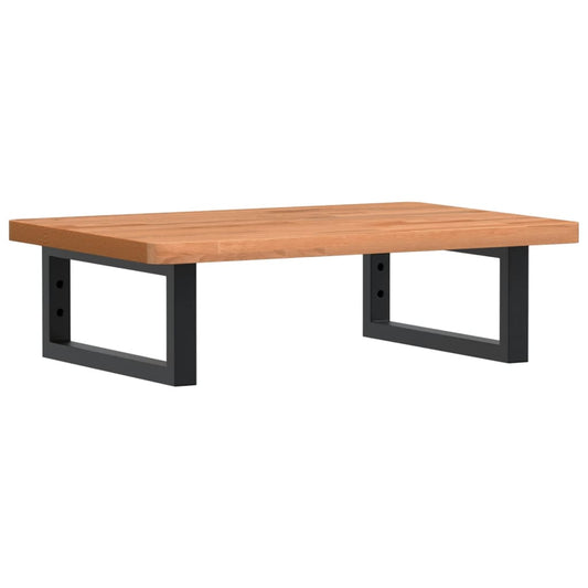 Basin Shelf Wall Mounted Steel and Solid Wood Beech Basin Shelf Wall Mounted Steel and Solid Wood Beech