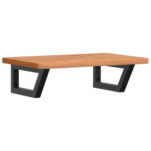 Basin Shelf Wall Mounted Steel and Solid Wood Beech Basin Shelf Wall Mounted Steel and Solid Wood Beech