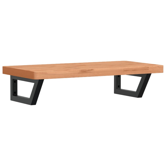 Basin Shelf Wall Mounted Steel and Solid Wood Beech Basin Shelf Wall Mounted Steel and Solid Wood Beech