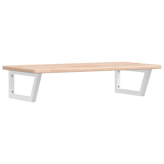 Basin Shelf Wall Mounted Steel and Solid Wood Oak Basin Shelf Wall Mounted Steel and Solid Wood Oak
