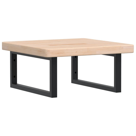 Basin Shelf Wall Mounted Steel and Solid Wood Oak Basin Shelf Wall Mounted Steel and Solid Wood Oak