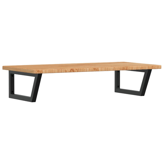 Basin Shelf Wall Mounted Steel and Solid Wood Oak Basin Shelf Wall Mounted Steel and Solid Wood Oak