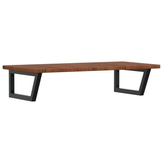 Basin Shelf Wall Mounted Steel and Solid Wood Oak Basin Shelf Wall Mounted Steel and Solid Wood Oak