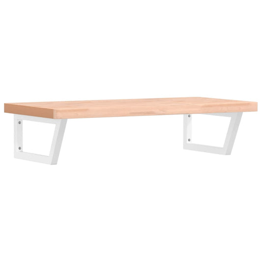 Basin Shelf Wall Mounted Steel and Solid Wood Beech Basin Shelf Wall Mounted Steel and Solid Wood Beech