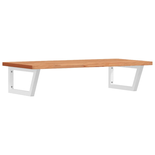 Basin Shelf Wall Mounted Steel and Solid Wood Beech Basin Shelf Wall Mounted Steel and Solid Wood Beech