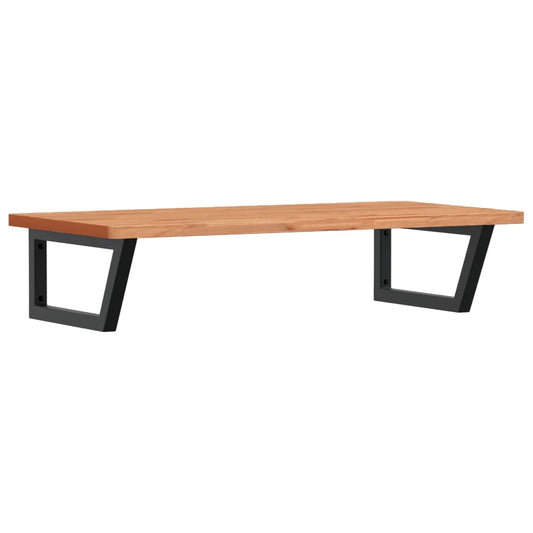 Basin Shelf Wall Mounted Steel and Solid Wood Beech Basin Shelf Wall Mounted Steel and Solid Wood Beech