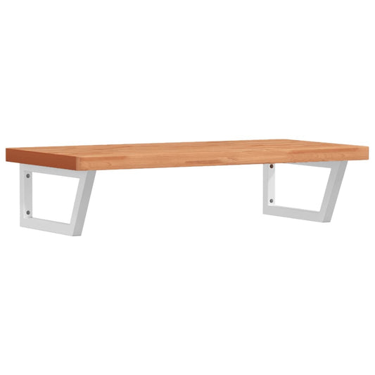 Basin Shelf Wall Mounted Steel and Solid Wood Beech Basin Shelf Wall Mounted Steel and Solid Wood Beech