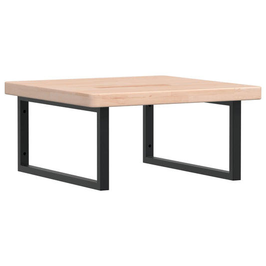 Basin Shelf Wall Mounted Steel and Solid Wood Oak Basin Shelf Wall Mounted Steel and Solid Wood Oak