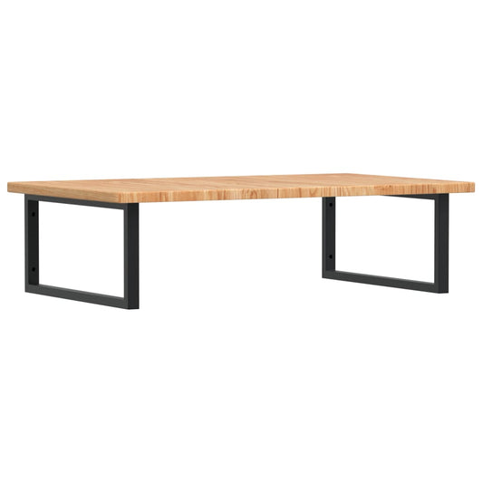 Basin Shelf Wall Mounted Steel and Solid Wood Oak Basin Shelf Wall Mounted Steel and Solid Wood Oak