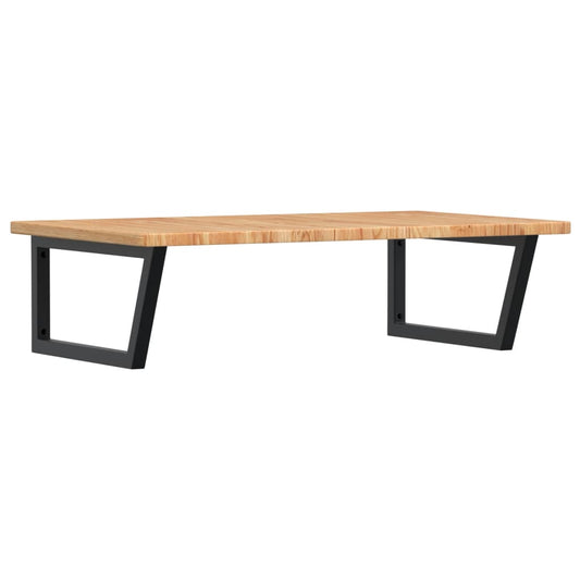 Basin Shelf Wall Mounted Steel and Solid Wood Oak Basin Shelf Wall Mounted Steel and Solid Wood Oak