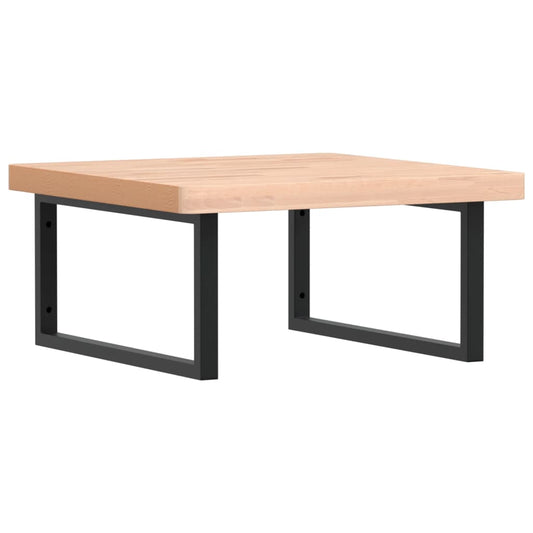 Basin Shelf Wall Mounted Steel and Solid Wood Beech Basin Shelf Wall Mounted Steel and Solid Wood Beech