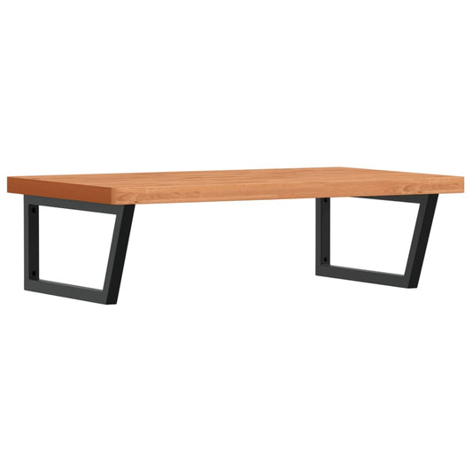 Basin Shelf Wall Mounted Steel and Solid Wood Beech Basin Shelf Wall Mounted Steel and Solid Wood Beech